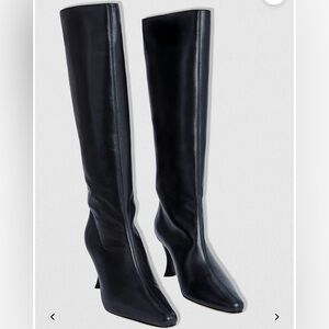 BY FAR Stevie 42 Sleek Black Over the Knee Boots